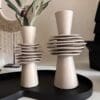 Beige vaas – uniek design in 22 cm of 27 cm hoog voor stijlvolle woondecoratie