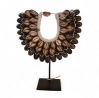 Schelpenkrans 25 cm hoog – natuurlijke en maritieme decoratie voor aan de muur of tafel