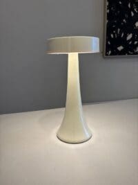 Touch tafellamp ivoor oplaadbaar met drie lichtstanden – 25 cm hoog