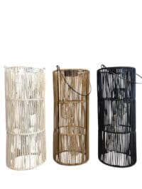 Hoge Solar Tuinhanger Zwart, Naturel of Wit