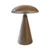 Taupe draadloze tafellamp met dimfunctie en drie lichtstanden in modern interieur