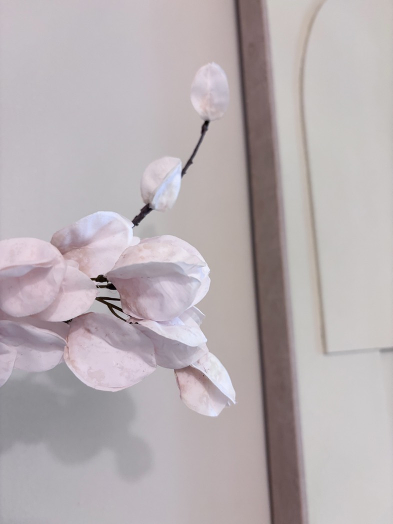 kunst-bloesemtak-koelreuteria-off-white - Afbeelding 2