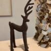 hertje kerst, kersthertje, hertje metaal, herten decoratie, kerstdecoratie, kerstdecoratie bruin, metalen hertje, kerstaccessoires, kerststyling, bruine kerstdecoratie, winterdecoratie, kerstfiguur