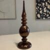 Bruine decoratieve piek van 28 cm met ledverlichting en timer