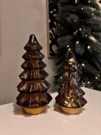 Kerstboom Bruin Glas - Afbeelding 3